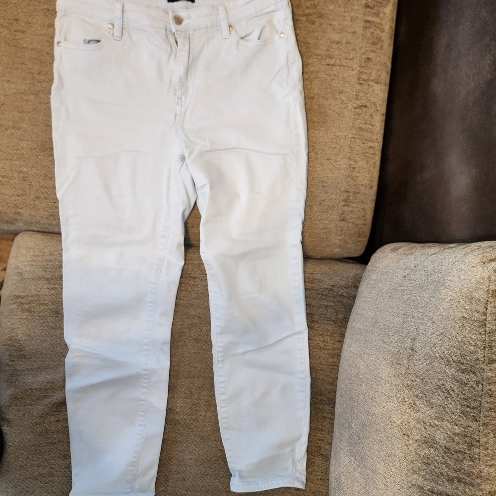 Buffalo David Bitton White Ankle Jeans